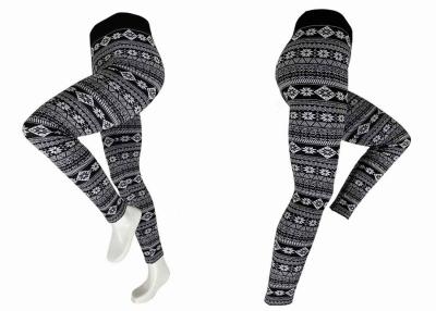 China Snowflake Women'S Fleece Leggings Ladies Fleece Lined Leggings for sale