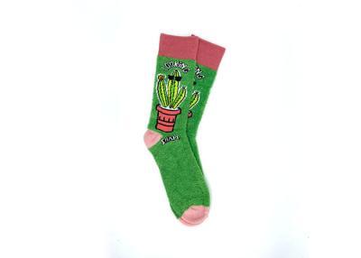 China Winter Womens Fancy Socks Cactus Soft Ladies Fancy Ankle Socks for sale