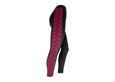China Women Rose Panel Detail Design High Waist Yoga Pants Seamless Leggings for sale