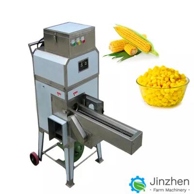 China 500kg/H Sweet Corn Thresher Fresh Corn Peeling Machine With Automatic Feeding for sale