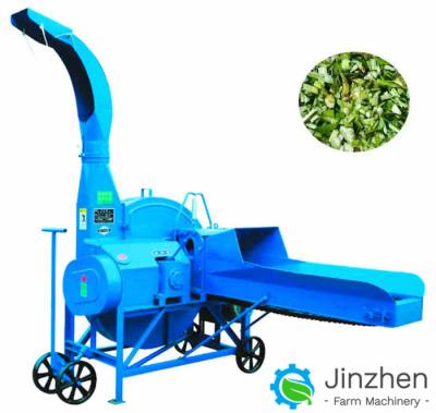China small Chaff Straw Crusher Poultry Animal Cattle Feed Grass Shredder Silage Chopper Fodder Forage Hay Chaff Cutter for sale