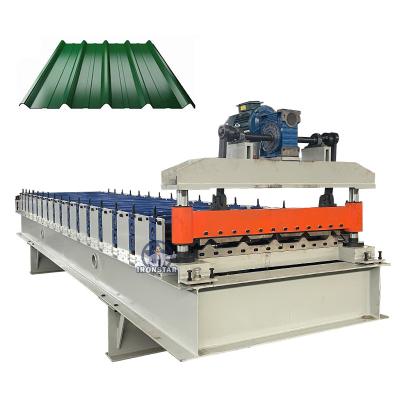 China 0.3-0.8mm Steel Roof Sheet Making Machine Tuff Rib AG Panel Roll Former for sale