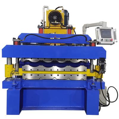 China 840mm Trapezoidal 828mm Glazed Tile Double Layer Roll Forming Machine 380V/50HZ for sale