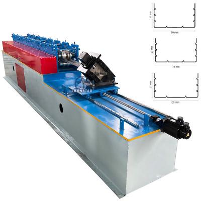 China Hydraulic automatic Metal U Channel Roll Forming Machine 50mm 75mm 100mm for sale