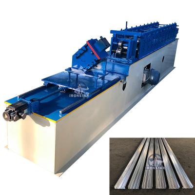China Customizable 0.3mm-0.8mm Ceiling U Channel Roll Forming Machine PLC Control for sale