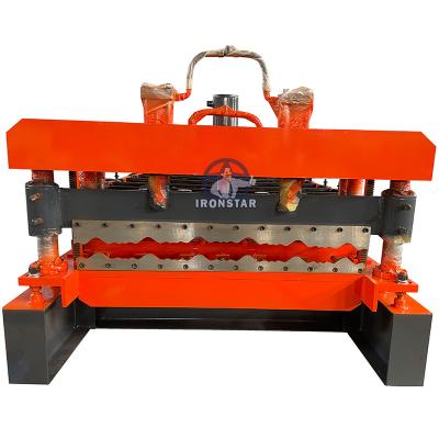 China 0.3-0.8mm Color Steel Sheet Glazed Roof Tile Roll Forming Machine 1000mm for sale