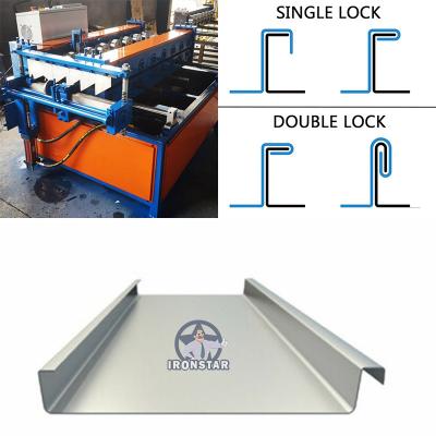 China Customized 0.3-0.8mm Color Steel Standing Seam Roofing Machine 8 Rows for sale