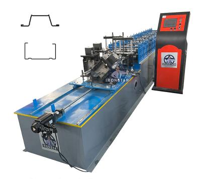 China Drywall Omega Profile and C Channel Roll Forming Machine 2 In 1   30-50m/min for sale
