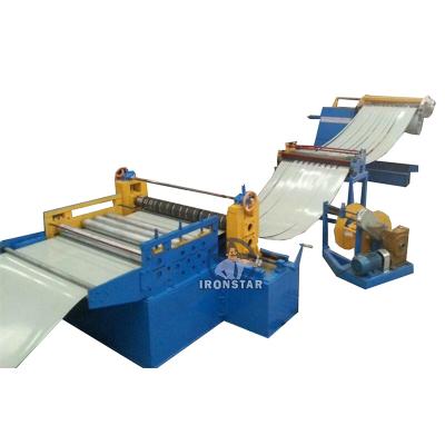 China 11 Strips 0.3-0.8mm sheet Metal Slitting Machine Recoil Machine For Roll Forming Line for sale