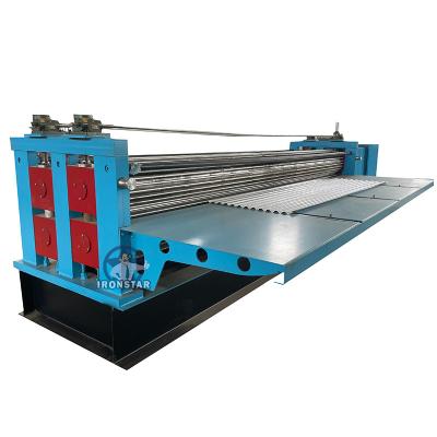 China Customized Barrel Sheet 4m Corrugated Roll Forming Machine High Strength for sale