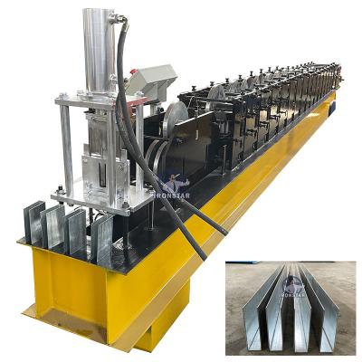 China Customized 1.3-2mm Metal 30-100mm U Guide Rail Roll Forming Machine for Garage Store & Factory in Saudi Arabia for sale