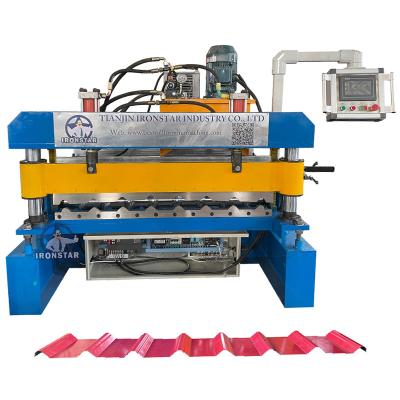 China 0.18mm-0.4mm Metal Sheet Roof Roll Forming Machine 1040mm Width for sale