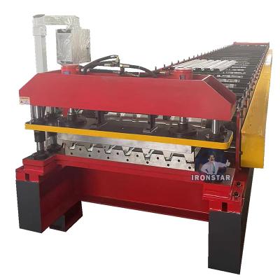 China Rolo galvanizado 0.8-2mm da plataforma do piso de aço da cor do OEM que forma a máquina automática à venda