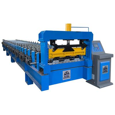 China Galvanized Steel Floor Deck Roll Forming Machine 1219mm 1220mm Feeding Width for sale