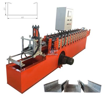 China 0.3-0.8mm Stud And Track Machine Ceiling C Channel Roll Forming Machine Customized for sale