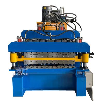 China 840 Trapezoidal 836 Corrugated Double Layer Roll Forming Machine 5 Rib for sale