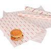 China Single Side Coated Waxed Greaseproof Food Wrap Printed Burger Paper for sale