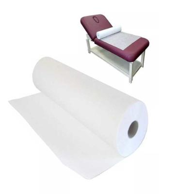 China 60gsm Disposable Medical Crepe 50m Patient Bed Paper Roll for sale