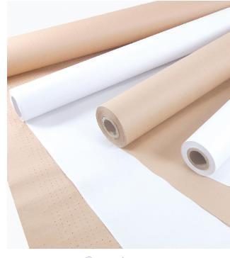 China Heatseal CAD Paper Rolls Moisture Proof Brown Adhesive Plotter for sale