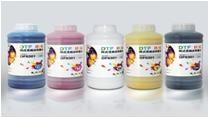 China PET Cyan DYE Sub Ink 100ml Heat Press Mageata Textile Pigment for sale