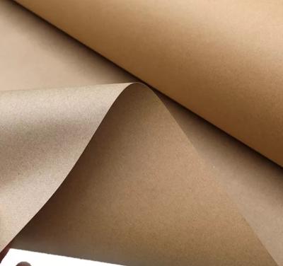 China Protective 80gsm Brown Paper Wrapping Roll Greaseproof Kraft Tissue for sale