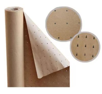 China 25kg Brown Kraft Liner Paper 45gsm White Kraft Wrapping Paper Roll for sale