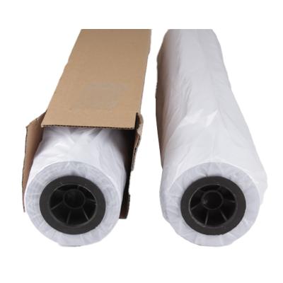China Waterproof CAD Plotter Paper Roll White Bond Paper 58GSM Industrial for sale