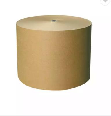 China 100% Reciclable Respetuoso del medio ambiente Reforzado Natural Kraft Rollo de papel de embalaje Protector 80cm Embalaje marrón en venta