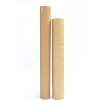 China 100gsm Cutting Bed Punching Perforated Kraft Paper With Round Hole Recycled Pulp Style à venda