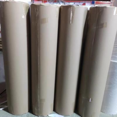 China Smooth 80gsm Brown Perforated Kraft Paper Uncoated Yellow Paper Roll for sale