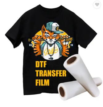중국 DTF 디지털 잉크젯 프린터 용 도매 흰색 잉크 인쇄용 티셔츠 열전달 미끄럼 방지 DTF PET 필름 판매용