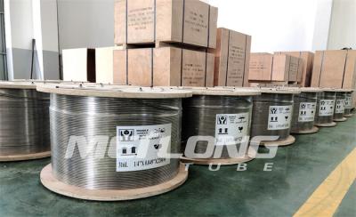 China ASTM A269 Stainless Steel Coiled Tubing Chemical Injection Line 3/8 '' OD X 0.065 '' WT for sale