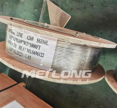 中国 ニッケル合金の毛管ラインASTM A269 12000は毛管コイル状の地熱管をメーターで計る 販売のため