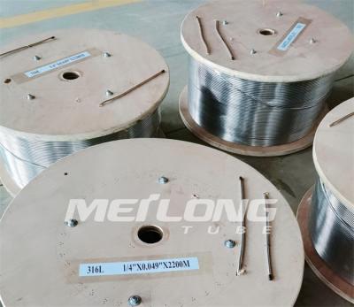 中国 二重2205ステンレス鋼のコイル状の管10000Psiのステンレス鋼の毛管 販売のため