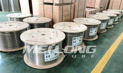 China SS 316L Hydraulic Capillary Coiled Tubing 10000Psi 3 8 Stainless Steel Coil for sale