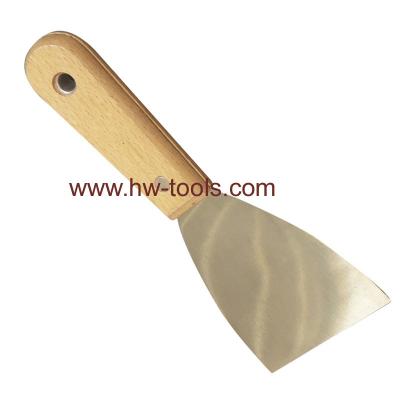 China Cuchillo de masilla con la manija de madera HW03002 en venta