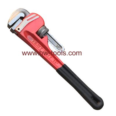 China HR70108 American type pipe wrench heavy duty, plastic dipped for sale