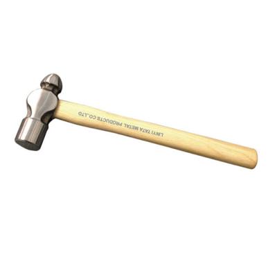 China Ball peen hammer with wooden handle for sale