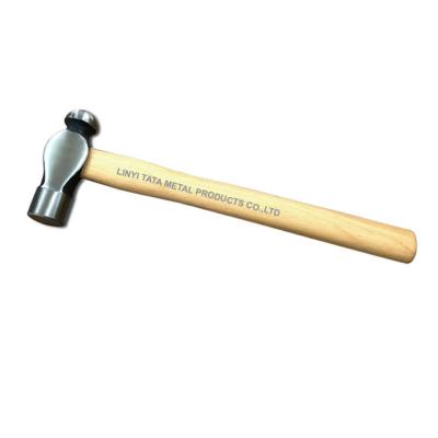 China Ball peen hammer with wooden handle en venta
