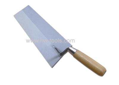 China Bricklaying trowel with wooden handle for sale