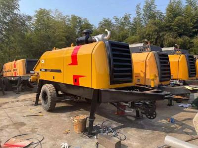 China Reconditioned Used Concrete Trailer Pump HBT6016C-5D 6860 Kg Weight for sale