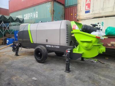 China HBT8016/9018 Refurbished Concrete Trailer Pump 0.6m3 Hopper Capacity for sale