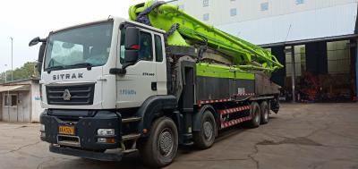 China Diesel Powered Refurbished Concrete Pump Truck Four Axles RoHS for sale