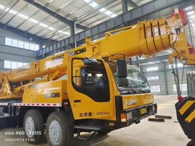 China Used XCMG 50 Ton Truck Mounted Crane QY50K 4 Axles 56m boom jib length for sale