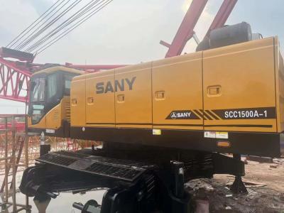 Chine 2018 SANY 150T grue à rampe utilisée modèle numéro SCC1500A-1 en stock à vendre avec de courtes heures de travail à vendre