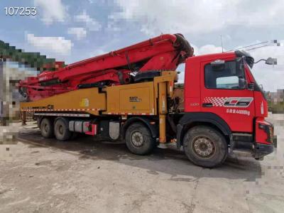 China 2019 Usado Sany Concrete Pump Truck 56m para entrega de concreto com diâmetro de tubo de entrega 125mm no caminhão VOLVO à venda