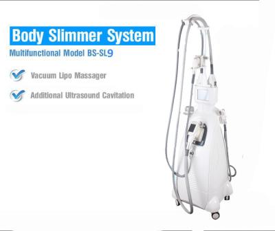 China Four Head Ultrasonic Cavitation Body Slimming Machine With Handheld Ultrasound Probe for sale