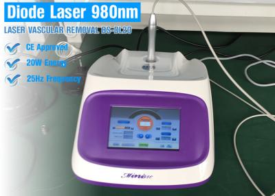 Chine La machine portative de laser de diode de la haute fréquence 980nm pour la peau étiquette le retrait à vendre