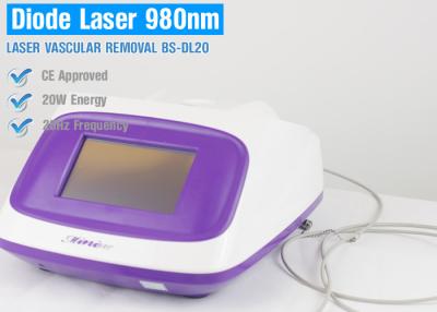 China 980nm Solid Diode Laser Beauty Machine For Vascular Removal / Spider Vein Removal for sale