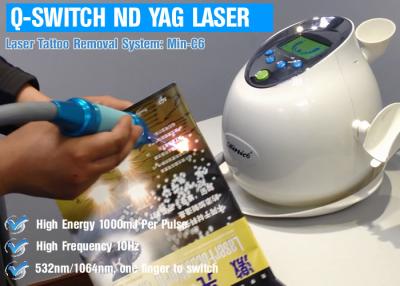 China Molhe o tratamento do laser do ND YAG refrigerar de ar para a remoção do cabelo/remoção da pigmentação à venda